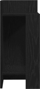 vidaXL Πλαϊνά Τραπεζάκια 2 τεμάχια με Ράφι Μαύρο 25,5x27x60 cm