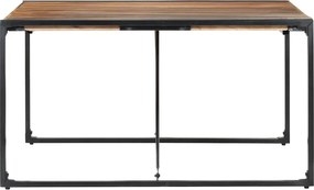 vidaXL Τραπεζαρία 140 x 140 x 75 εκ. από Μασίφ Ξύλο