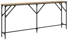 vidaXL Κονσόλα Δρυός 180x23x75 εκ. Τεχνικώς Επεξεργασμένο Ξύλο
