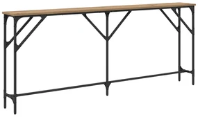 vidaXL Κονσόλα Δρυός 180x23x75 εκ. Τεχνικώς Επεξεργασμένο Ξύλο