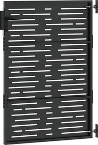 vidaXL Πύλη Κήπου 85 x 125 cm Ατσάλι με Επικάλυψη Πούδρας Κλειδώσιμο