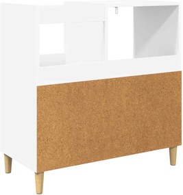 vidaXL Βάση πικάπ Λευκό 82 x 39,5 x 82,5 εκ Επεξεργασμένο Ξύλο