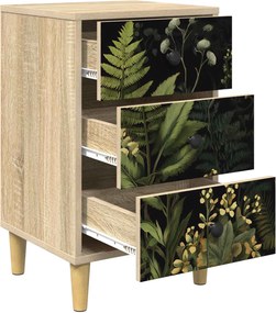 vidaXL Κομοδίνο RHENEN 2 τεμ. Sonoma Δρυς 36 x 33 x 60 εκ