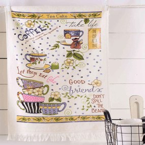 Ποτηρόπανο Tea &amp; Cake Ρυθμός 50x70cm 100% Cotton