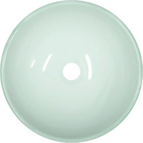 vidaXL Νιπτήρας Λευκός 35x12 εκ. από Ψημένο Γυαλί