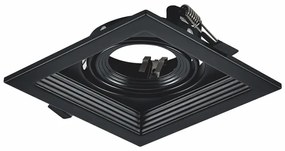 BLACK COLOR SPOT 1xGU10 130x130 ACA XMGU1B