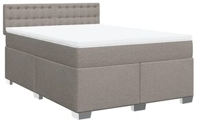 ΚΡΕΒΑΤΙ BOXSPRING ΜΕ ΣΤΡΩΜΑ TAUPE 140X200 ΕΚ. ΥΦΑΣΜΑΤΙΝΟ 3288229