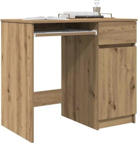 vidaXL Γραφείο Αρτισιανή Δρυς 86x49x76 εκ. από Επεξεργασμένο Ξύλο