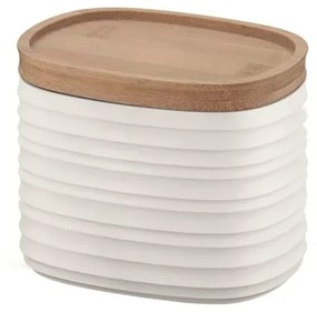 Βάζο Αποθήκευσης Tierra Με Καπάκι 500ml White Guzzini Πλαστικό,Bamboo