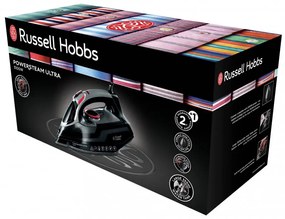 Σίδερο Russell Hobbs Power Steam Ultra 20630-56, Κεραμική πλάκα, 3100 W, 0,35 λίτρα, 210 γραμμάρια/λεπτό, Μαύρο