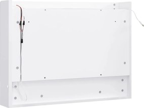 vidaXL Καθρέφτης Μπάνιου με Ντουλάπι / LED Λευκό 80 x 15 x 60 εκ. MDF
