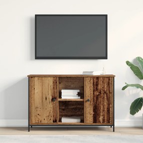 vidaXL Ντουλάπα TV Artisan Oak 101x35x65 cm Επεξεργασμένο Ξύλο και Χάλυβας