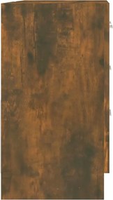 vidaXL Ντουλάπι Νιπτήρα Καπνιστή Δρυς 63 x 30 x 54 εκ. Επεξεργ. Ξύλο