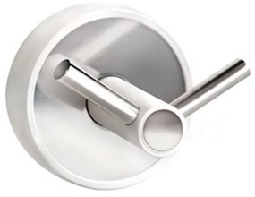 Karag Optimo-W 620299 Άγκιστρο Διπλό Λευκό, Χρωμέ ABS plastic, Ανοξείδωτο ατσάλι