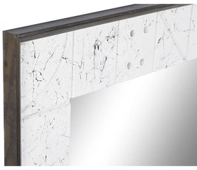 Τοίχο καθρέφτη DKD Home Decor Λευκό Σύγχρονη 130 x 4 x 70 cm