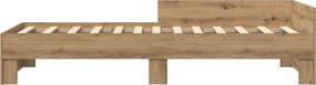 vidaXL Κρεβάτι με Κεφαλάρι Artisan Δρυς 80 x 200 cm Επεξεργασμένο Ξύλο