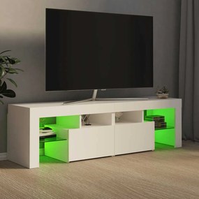 vidaXL Έπιπλο Τηλεόρασης με LED Λευκό 140 x 36,5 x 40 εκ.