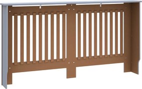 vidaXL Κάλυμμα Καλοριφέρ Ανθρακί 152 x 19 x 81,5 εκ. από Επεξεργασμένο Ξύλο