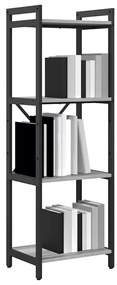 vidaXL Βιβλιοθήκη Γκρι sonoma 40 x 30 x 118 εκ Επεξεργασμένο ξύλο