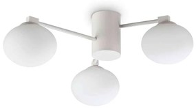 Φωτιστικό Οροφής - Πλαφονιέρα Hermes 322667 Φ60x18cm 3xG9 28W White Ideal Lux