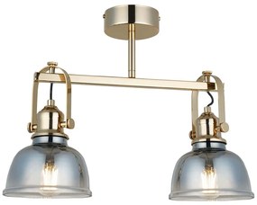 Φωτιστικό Οροφής - Πλαφονιέρα Mago 341LCA1176 44x33cm 2xE27 40W Gold Opviq