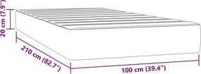 vidaXL Στρώμα με Pocket Springs 100 x 210 x 20 εκ. Μαύρο