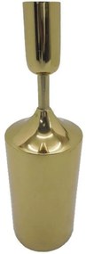 Κηροπήγιο Aria 029063 8x8x26cm Gold Αλουμίνιο