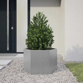 Ζαρντινιέρα Κήπου Εξάγωνη 69x60x45 εκ. Γαλβανισμένο Χάλυβα