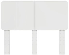 vidaXL Κεφαλάρι με κεφαλάρι Λευκό 135 cm Επεξεργασμένο ξύλο