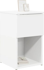 vidaXL Ντουλάπι κρεβατιού 2 τεμ. Λευκό 29 x 31,5 x 49 εκ