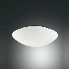 Φωτιστικό Οροφής - Πλαφονιέρα Pandora 2433-65-102 White Fabas Luce Μέταλλο,Γυαλί