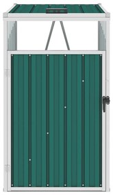 vidaXL Πλαίσιο για Κάδους Πράσινο 72 x 81 x 121 εκ. Ατσάλινο