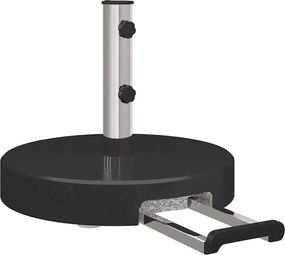 vidaXL Βάση ομπρέλας Μαύρο Ø 45 x 37.5 εκ. Γρανίτης