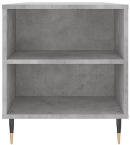 vidaXL Τραπεζάκι Σαλονιού Γκρι Σκυροδεμ. 102x44,5x50 εκ. Επεξεργ. Ξύλο