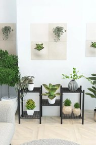 Stewehome Μεταλλική διακοσμητική ραφιέρα για γλάστρες με 9 ράφια