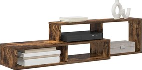 vidaXL ΡάφιΤηλεόρασηςΤοίχου 120x25x28,5εκ Επεξεργασμένο ξύλο