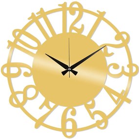 Ρολόι Τοίχου 891TNL2179 Φ48cm Gold Wallity Metal