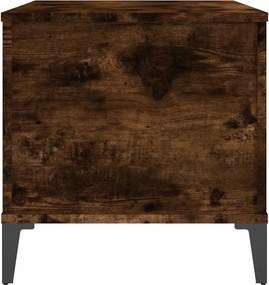 vidaXL Τραπεζάκι Σαλονιού Καπνιστή Δρυς 90x44,5x45 εκ. Επεξ. Ξύλο