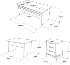 Office Furniture Set Vs7-Cga Brown
Grey
Anthracite