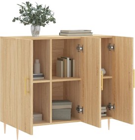 vidaXL Ντουλάπι Sonoma δρυς 90x34x80 εκ. Επεξεργασμένο Ξύλο