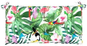 vidaXL Μαξιλάρι Πάγκου Κήπου Πολύχρωμο 110 x 50 x 7 εκ. Υφασμάτινο