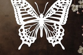 Intra απο ξύλο plywood 3mm-4mm πάχος Κοπή χαρτιού πεταλούδας , Σχέδιο κοπής χαρτιού Δίασταση 30x20 cm INTRAFABR-115823475