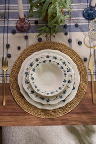 Dinner Set (24 Pieces) Blueberry White
Blue
Green