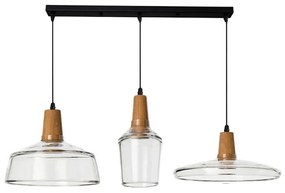 Intrahome Φωτιστικό οροφής τρίφωτο Somele Intrahome διάφανο μέταλλο-γυαλί Φ73.8x23εκ | SKU: INTRAPA-453111116
