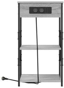 vidaXL Κομοδίνο Γκρι sonoma 41 x 31 x 76 εκ. Επεξεργασμένο ξύλο