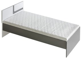 Κρεβάτι Akron G103, Μονόκλινο, Γκρι, 90x200, Πλαστικοποιημένη μοριοσανίδα, Τάβλες για Κρεβάτι, 95x205x76cm, 37 kg | Epipla1.gr