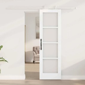 vidaXL Συρόμενη Πόρτα ORKDAL Λευκό 61 x 198.5 εκ. Ξύλο και μέταλλο