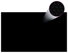 Κάλυμμα Πισίνας Ορθογώνιο Μαύρο 1000x600 εκ. από Πολυαιθυλένιο - Μαύρο