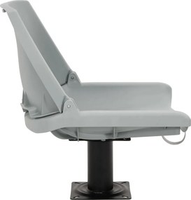 vidaXL Κάθισμα Σκάφους Πτυσσόμ. 2 τεμ. Γκρι 48x51x41 εκ Χωρίς Μαξιλάρι