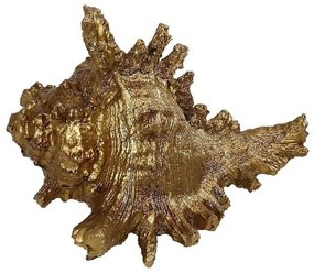 Διακοσμητικό Χώρου Κοχύλι MT2727K2 14x12,5x9,5cm Gold Espiel Polyresin